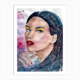 Watercolor Of A Woman_ Art by Ana Filipa Art Print