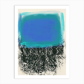 Blue Square Art Print