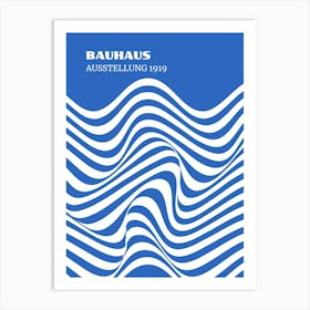 Bauhaus Blue Exhibition 28 Art Print