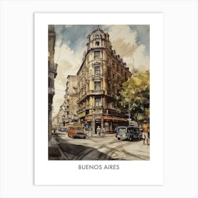 Buenos Aires 3 Argentina Travel Poster Art Print