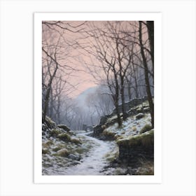 Dreamy Winter Painting Killarney National Park Ireland 1 Art Print