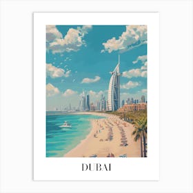 Dubai Beach UAE Art Print