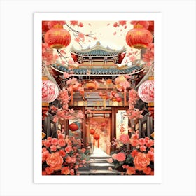 Chinese New Year Decorations 7 Art Print