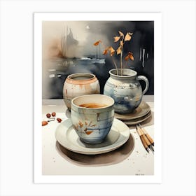 Tea And Coffee Art Print