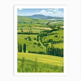 Landscape Of The Countryside Art Print