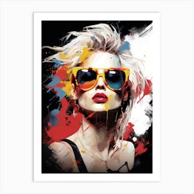 Portrait Of A Woman In Sunglasses 15 Art Print