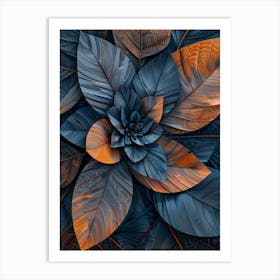 Abstract Leaves 24 Art Print