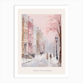 Dreamy Winter Painting Poster London United Kingdom 2 Art Print