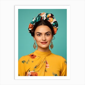 Portrait Of A Mexican Woman Art Print