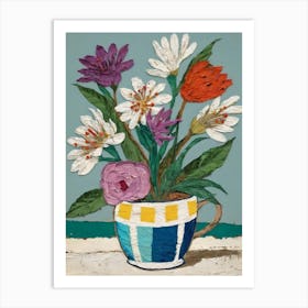 Flowers In A Teacup Art Print