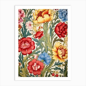 Floral Wallpaper 61 Art Print