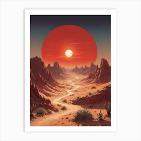 Desert Landscape 6 Art Print