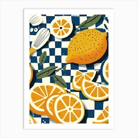 Oranges And Lemons Aesthetic Art Print