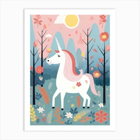 Janaka Funny Cute Unicorn In Forest Flat Illustration 10905722 531c 4596 8316 A76bccfde8ea Gigapixel Standard Scale 3 00x Art Print