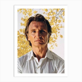 Liam Neeson Retro Collage Movies Art Print