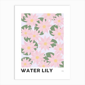 Water Lily July Birth Flower Art Print
