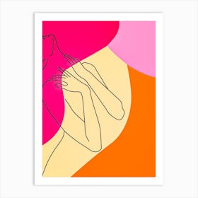 Abstract Portrait Of A Woman Art Print