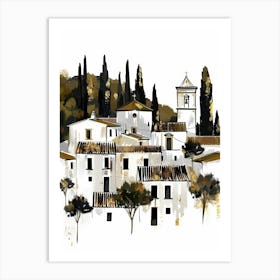 Village In Spain 1 Art Print