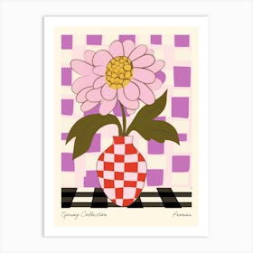 Spring Collection Peonies Flower Vase 1 Art Print