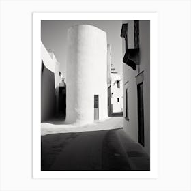 Rabat, Morocco, Spain, Black And White Photography 3 Art Print