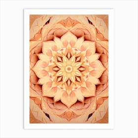 Symmetrical Mandalas Geometric Illustration 25 Art Print