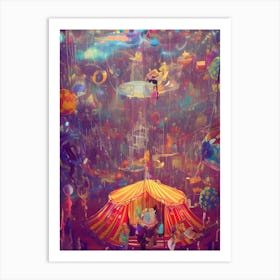 Colorful Circus Carnival 04 Art Print