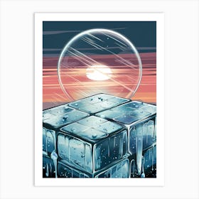 Ice Cubes Art Print