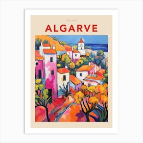 Algarve Portugal 2 Fauvist Travel Poster Art Print