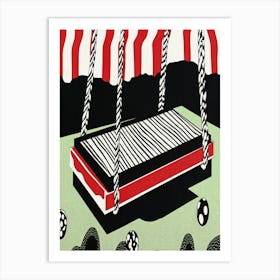 Swinging Bed Art Print