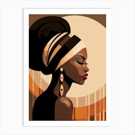 African Woman Portrait 5 Art Print