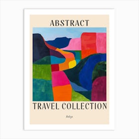 Abstract Travel Collection Poster Belize 3 Art Print