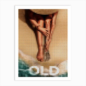 Old In A Pixel Dots Art Style Art Print