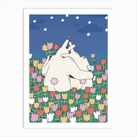 Bunny Love Art Print