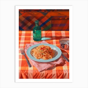 Tagliatelle Alla Bolognese Still Life Painting Art Print