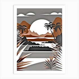 Paper Cut Art Art Print