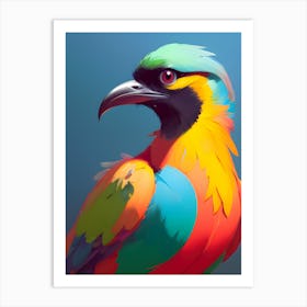 Colorful Bird ~ Reimagined 13 Art Print