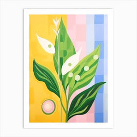 Lily Of The Valley 3 Hilma Af Klint Inspired Pastel Flower Painting Art Print