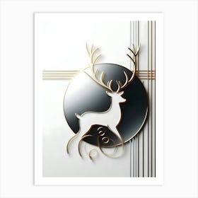 Deer Wall Art Art Print