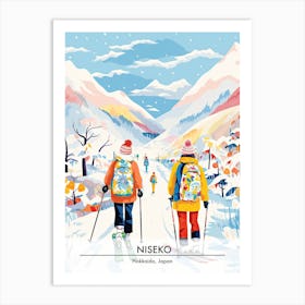 Niseko   Hokkaido Japan, Ski Resort Poster Illustration 3 Art Print