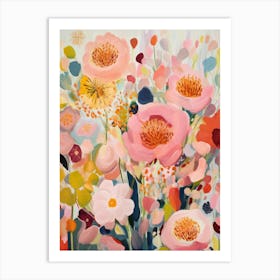 Pink Poppies Art Print