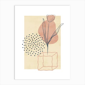 Tulip In A Vase Art Print