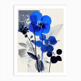 Blue Flowers 28 Art Print