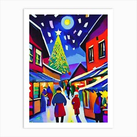 Christmas Market 1 Art Print