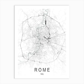 Map Rome 1 Art Print