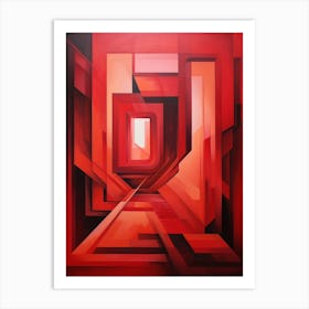 Dynamic Geometric Abstract Illustration 3 Art Print