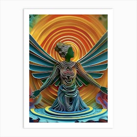 Angel, bright, spiritual. "Hope" Art Print