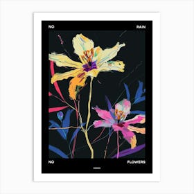 No Rain No Flowers Poster Cosmos 1 Art Print