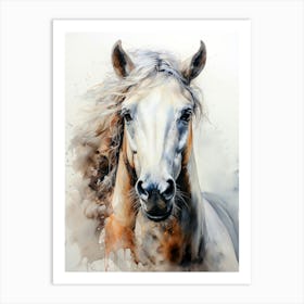 White Horse Art Print