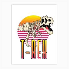 T - Rex 1980s Logo Art Print