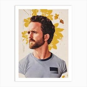 Ben Foster Retro Collage Movies Art Print